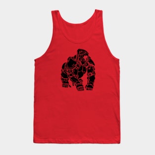 Robo Gorilla (Black Shape) Tank Top